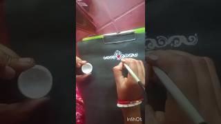 simple kloka design#kolka#painting #virelvideo #treding #youtubeshorts #piyali alpona