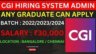  System Administrator Jobs for Freshers 2024 | Systems Engineer Hiring | Bangalore & Chennai