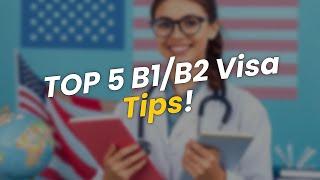 TOP 5 B1/B2 Visa Tips for Medical Electives! ️