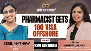 190 Visa Pharmacist Success Story | How Beril Secured 85 Points for Australian Residency