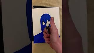 Drawing The Amazing Blue Spider-Man with Posca Markers