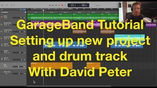 Video 02: GarageBand: Setting up a new GB project and drum track