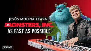 Jesus Molina Learns The "Monster's Inc. Theme" As Fast As Possible