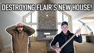 I had to DESTROY FLAIR'S NEW FIREPLACE! (I messed up...)