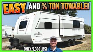 GORGEOUS New Look & ½ Ton Towable Couples Camper! 2025 Freedom Express 247SE Coachmen Travel Trailer