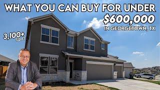 What You Can Buy for Under $600K in Georgetown TX | Saratoga Homes | Trenton | 5 Beds 4 Bath 3,140SF