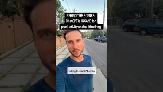 BEHIND THE SCENES…ChatGPT is INSANE for productivity