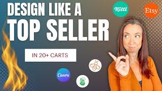 The SECRET to making designs that become bestsellers(Kittl and Canva tutorial)