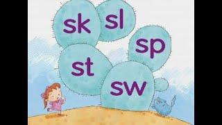 Phonics Kids 4B Unit 4 | Consonant Blends | "s" Blends | sk sl sp st sw |