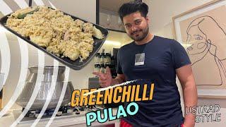 Green Chicken Pulao - Cooking Series By UstaadAli