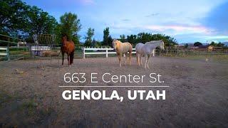 Horse property for sale in Genola, Utah | 4k Drone Footage