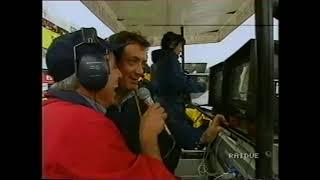 1993 F1 San Marino GP - Giancarlo Minardi in race interview by Ezio Zermiani (Ita)