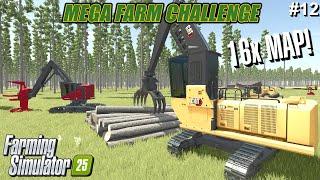 NEW 16X MAP! CLEARING TREES WITH THE BEST FORESTRY MODS! | Farming Simulator 25 | FS25 Timelapse #12