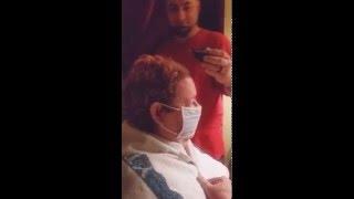 Dad shaving his head