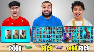 Poor Vs Rich Vs Giga Rich Fortnite Lockers..