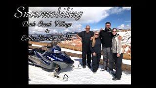 Snowmobiling at Duck Creek Village, Utah