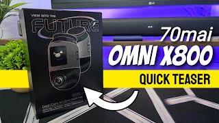 70mai Omni 4K X800 (Quick Teaser) | Newly Launching Dual STARVIS-2 Dashcam | Gizmobeep