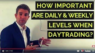 How Important are Daily and Weekly Levels when Daytrading? 