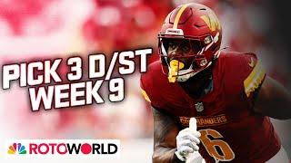 Commanders, Lions, Ravens lead Defense (D/ST) Start Em / Sit Em for Week 9 | Rotoworld | NFL on NBC