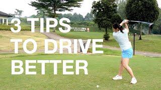 3 TIPS TO DRIVE BETTER - Golf with Michele Low #golfdriver #golfswing #golftips #klgcc