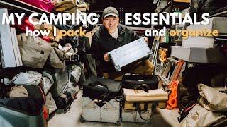 I won't leave home without these camping gear essentials! Packing and organization tips