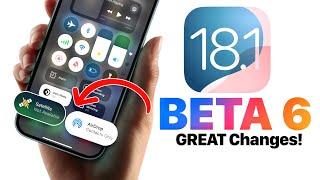 iOS 18.1 Beta 6 - New Features and Changes!