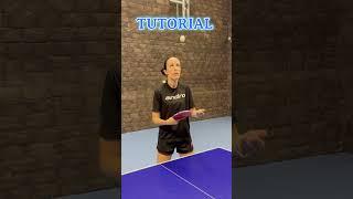 КОРОТКАЯ НИЖНЯЯ подача. Получится у ВСЕХ #tabletennis #tabletennistraining