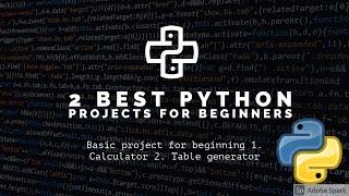 2 best simple and basic python project  | Very easy | Abhicoder