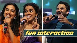 Vishwak Sen Fun With Shraddha Srinath & Meenakshi Chaudhary | Mechanic Rocky Pre Release Event