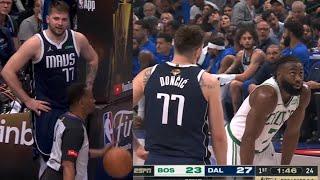 LUKA TOO BUSY ARGUING! REFUSED TO GET BACK ON DEFENSE! FORGOT ABOUT TATUM!