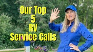 RV TIPS:  Top 5 calls we receive as Mobile RV Technicians