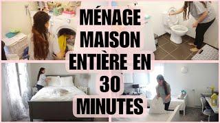 MÉNAGE MAISON ENTIÈRE EN 30 MINUTES // MÉNAGE RAPIDE 