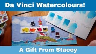 Reviewing Da Vinci Watercolours + More Manganese Blue