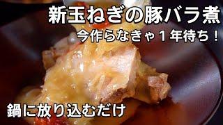 新玉ねぎと塩豚バラ肉の煮込みが簡単で恐ろしくウマい！