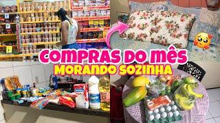 Compras do mês morando sozinha 