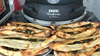 How to make pastry in the Eratec stone oven - Pastry filled with spinach recipe