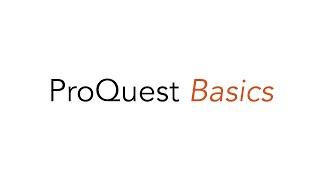 ProQuestBasics