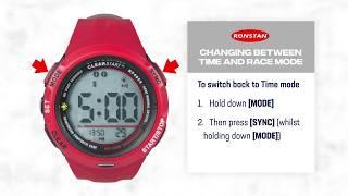 Instructions on how to use Ronstan ClearStart™ Race Timer and Watches