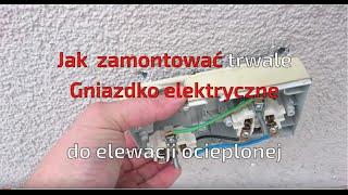 Ebolt instalacja gniazdka elektrycznego do ocieplonej styropianem elewacji