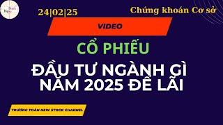 Cổ phiếu, đầu tư ngành gì năm 2025 để lãi