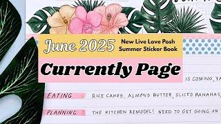 June 2025 Currently Page + Life Update!  Big Happy Planner Plan With Me - Live Love Posh Summer Love