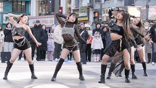 Dance] 제이킹덤 J-kingdom: 미야오 MEOVV 'BODY': 신촌 딩가딩가 버스킹: 랜덤플레이댄스 DGDG RPD Busking 241207: 권채은 ChaeEun