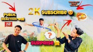 2k subscribe ||SPECIAL WITH PUBLIC REACTION ||Thank you everyone ️support gardinu hola