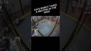 Kai’s robot takes a beating in robot wars! #kaicenat #kaicenatclips #kaifunny #robotwars #mafiathon2