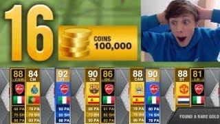 16 x 100K PACKS!! CRAZY LIVE TOTS MEGA PACK OPENING - Fifa 13 Ultimate Team Team Of The Season