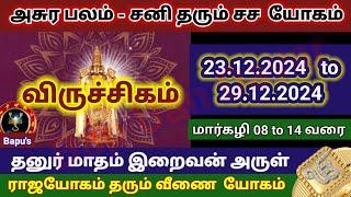 விருச்சிகம் - வார ராசி பலன்கள் (23.12.2024  முதல் 29.12.2024 வரை) Viruchigam Bapu's Vara Rasipalan