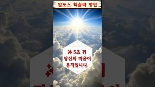 성공보다 중요한 단 한마디(알도스 헉슬리 명언)#명언#하루한줄#동기부여#자기개발#힐링#감성#마음공부#긍정