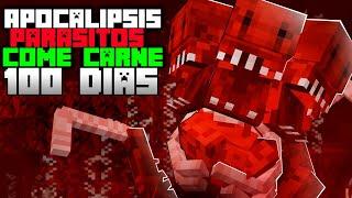 Sobrevivi 100 dias en Una Isla de Parasitos Come Carne En Minecraft Hardcore... (Pelicula completa)