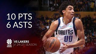 Max Christie 10 pts 6 asts vs Lakers 24/25 season