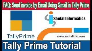 FAQ –Sending Email  in  Tally Prime using Gmail || Tally Prime in Tamil ||Email setup in tally prime